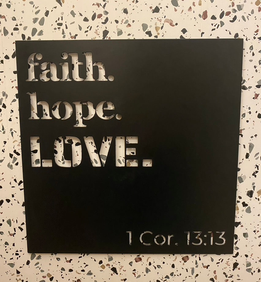 Faith, hope, LOVE